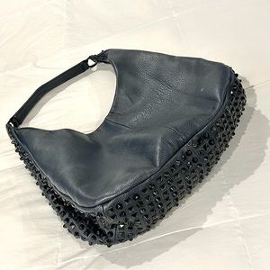 Romy Gold Navy Blue Bag